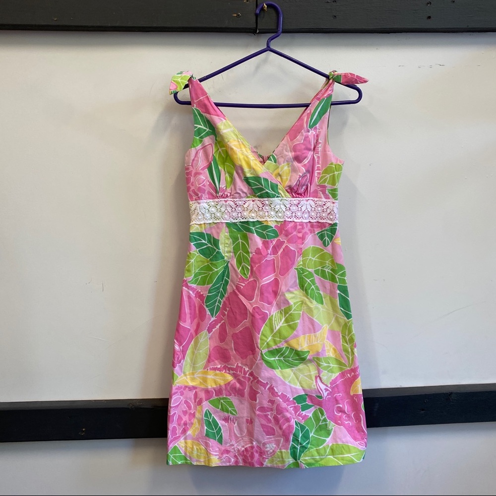 Lilly Pulitzer Giraffe Pattern Dress